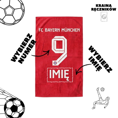Ręcznik piłkarski z Twoim klubem
